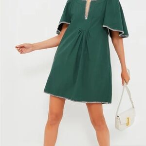 Tuckernuck Green Cape Sleeve Dress